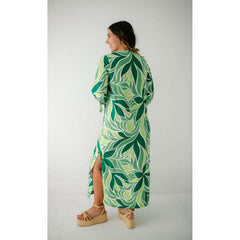 8.28 Boutique:Jade by Melody Tam,Jade Melody Tam Bold Vines Lace up Maxi Dress,dress