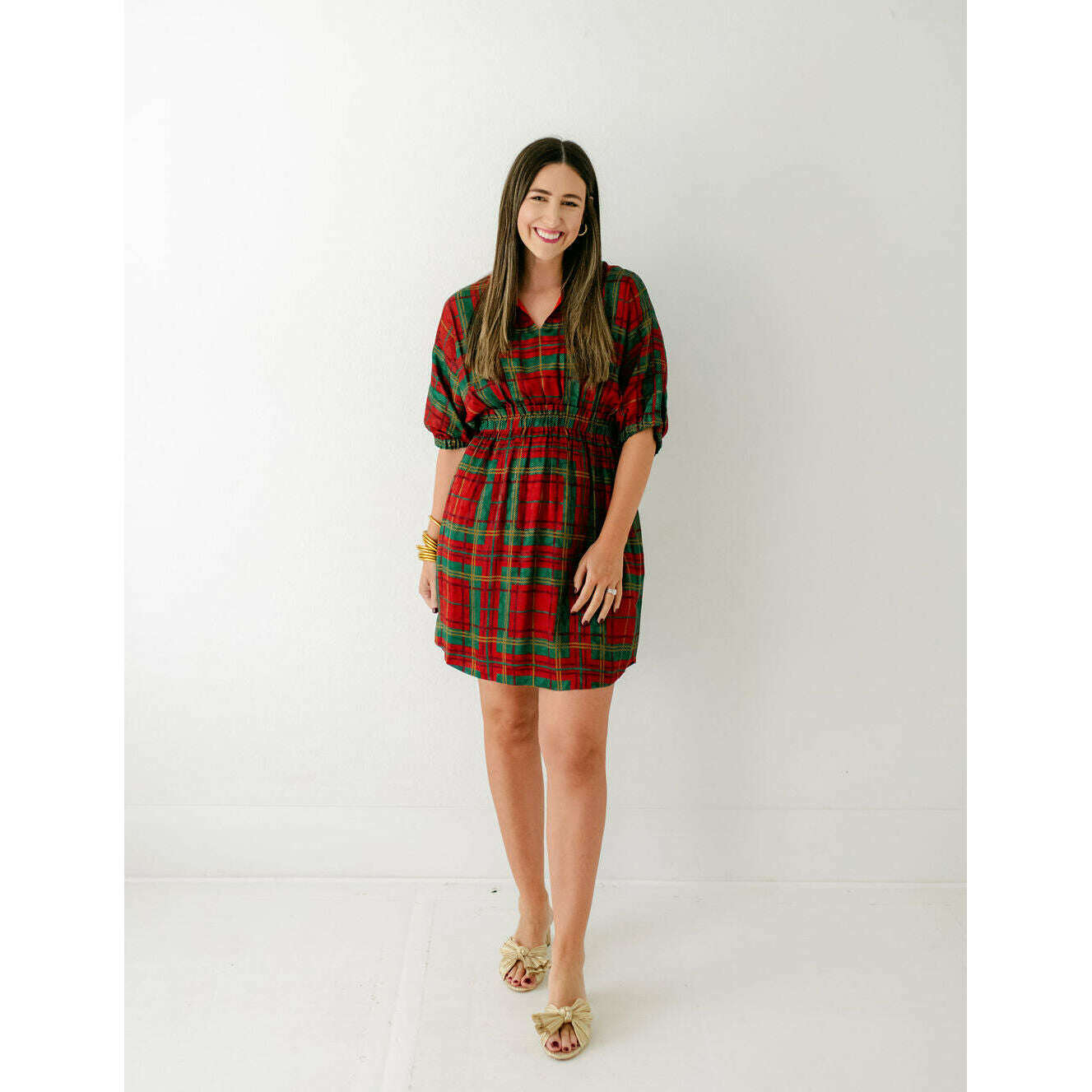 Emily McCarthy Palmer Dress in Tartan Cheetah, S / Tartan Cheetah Emily McCarthy Palmer Dress in Tartan Cheetah, S / Tartan Cheetah