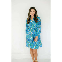 8.28 Boutique:Print Fresh,Print Fresh Claudia Dress in Painters Garden,Dress