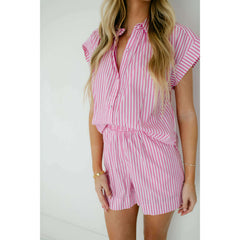 8.28 Boutique:Karlie Clothes,Karlie Stripe Poplin Pocket Short,Bottoms