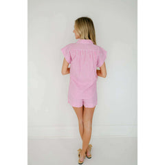 8.28 Boutique:Karlie Clothes,Karlie Stripe Poplin Pocket Short,Bottoms