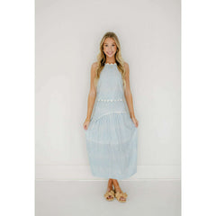 8.28 Boutique:Taylor Tillman,Taylor Tillman Josephine Skirt in Blue Stripe,skirt