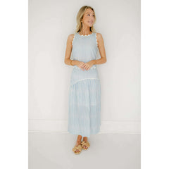 8.28 Boutique:Taylor Tillman,Taylor Tillman Josephine Skirt in Blue Stripe,skirt