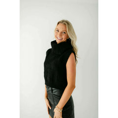 8.28 Boutique:Kerisma Knits,Kerisma Knits Marlene Top in Black,Sweaters