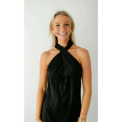 8.28 Boutique:Sincerely Ours,Sincerely Ours Victoria Black Mini Dress,Dress