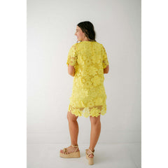 8.28 Boutique:Jade by Melody Tam,Jade Melody Tam Yellow Lace Dress in Chemise,Dress