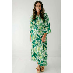 8.28 Boutique:Jade by Melody Tam,Jade Melody Tam Bold Vines Lace up Maxi Dress,dress