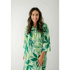 8.28 Boutique:Jade by Melody Tam,Jade Melody Tam Bold Vines Lace up Maxi Dress,dress