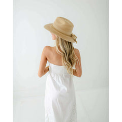 8.28 Boutique:Tipsy Threads,Tipsy Threads Gold Braid Natural Palm Hat,Hat
