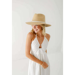 8.28 Boutique:Tipsy Threads,Tipsy Threads Cream Braid Natural Palm Hat,Hat