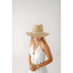8.28 Boutique:Tipsy Threads,Tipsy Threads Cream Braid Natural Palm Hat,Hat