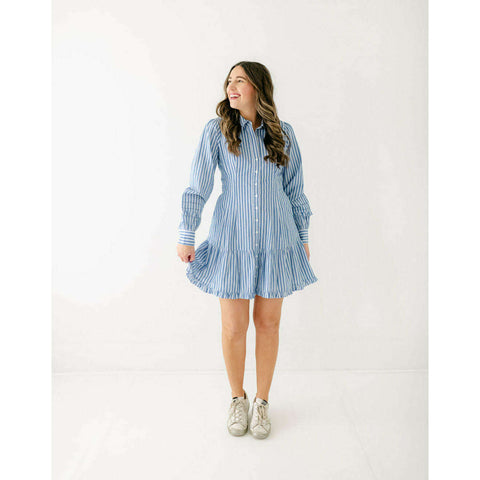 Anna Cate Collection Adeline Dress in Abstract Check