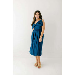 8.28 Boutique:Meet Me in Santorini,Meet Me in Santorini Azure Chambray Maxi Dress,Dress