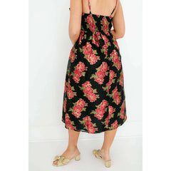 8.28 Boutique:Meet Me in Santorini,Meet Me in Santorini Scarlet Blossom Noir Bow Dress,Dress