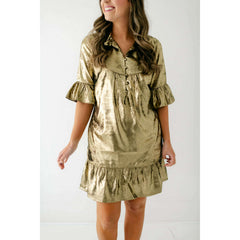 8.28 Boutique:S'edge,S'Edge Mary Dress in Bronze,Dress