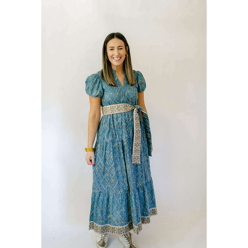 8.28 Boutique:Victoria Dunn,Victoria Dunn Clover Dress in Sky Blue,Dress