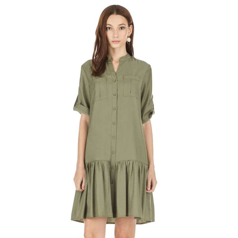 Buddy Love Avril Olive Snakeskin Top