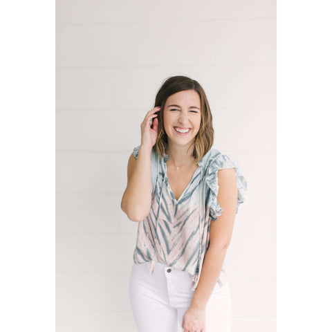 Buddy Love Avril Olive Snakeskin Top