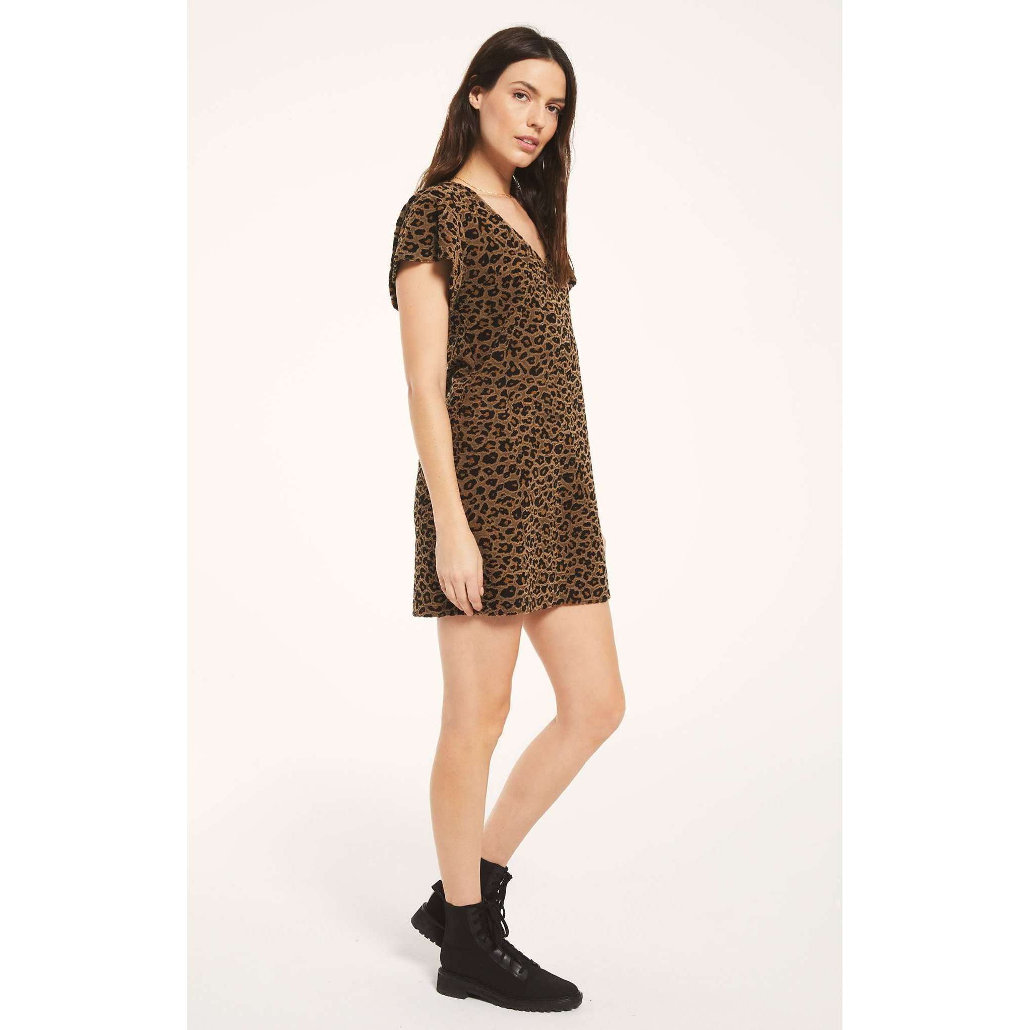8.28 Boutique:Z-Supply,Z-Supply Lina  Leopard Jacquard Dress,Dress