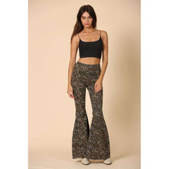 8.28 Boutique:By Together,By Together Going Places Cheetah Flare Jeans,Bottoms
