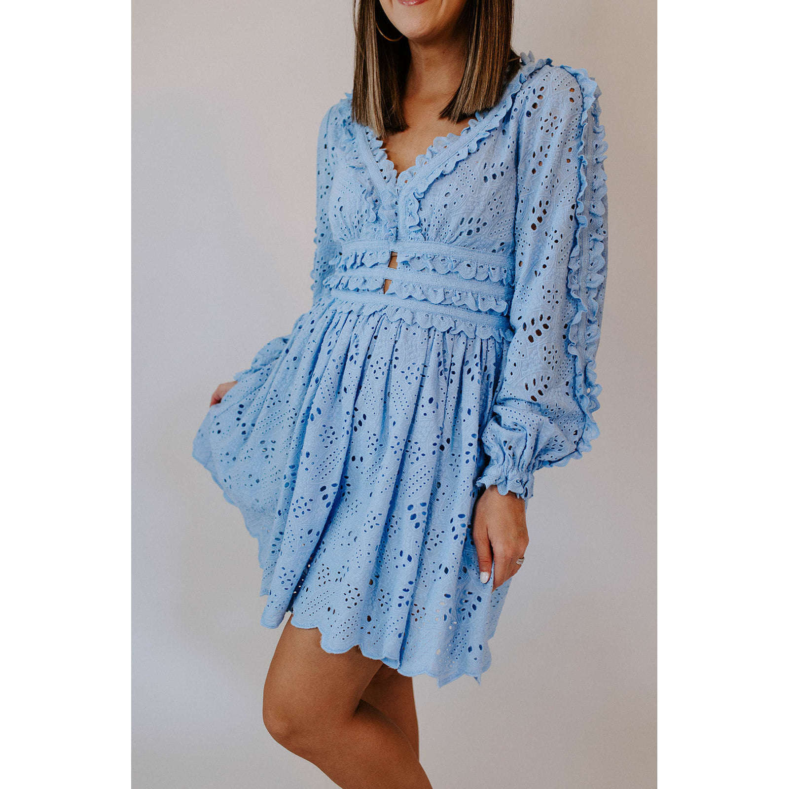 8.28 Boutique:ALLISON New York,Allison Taylor Lace Mini Dress,Dress