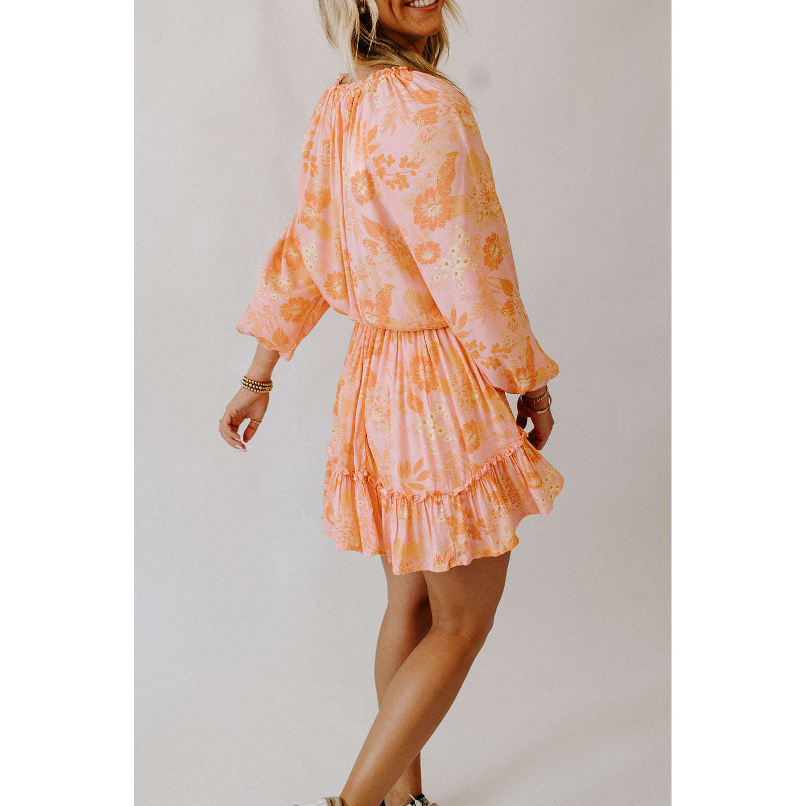 8.28 Boutique:Z-Supply,Z-Supply Montecito Floral Sunkist Coral Dress,Dress