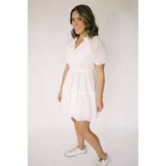 8.28 Boutique:8.28 Boutique,The Luna White Eyelet Dress,Dresses