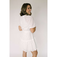8.28 Boutique:8.28 Boutique,The Luna White Eyelet Dress,Dresses