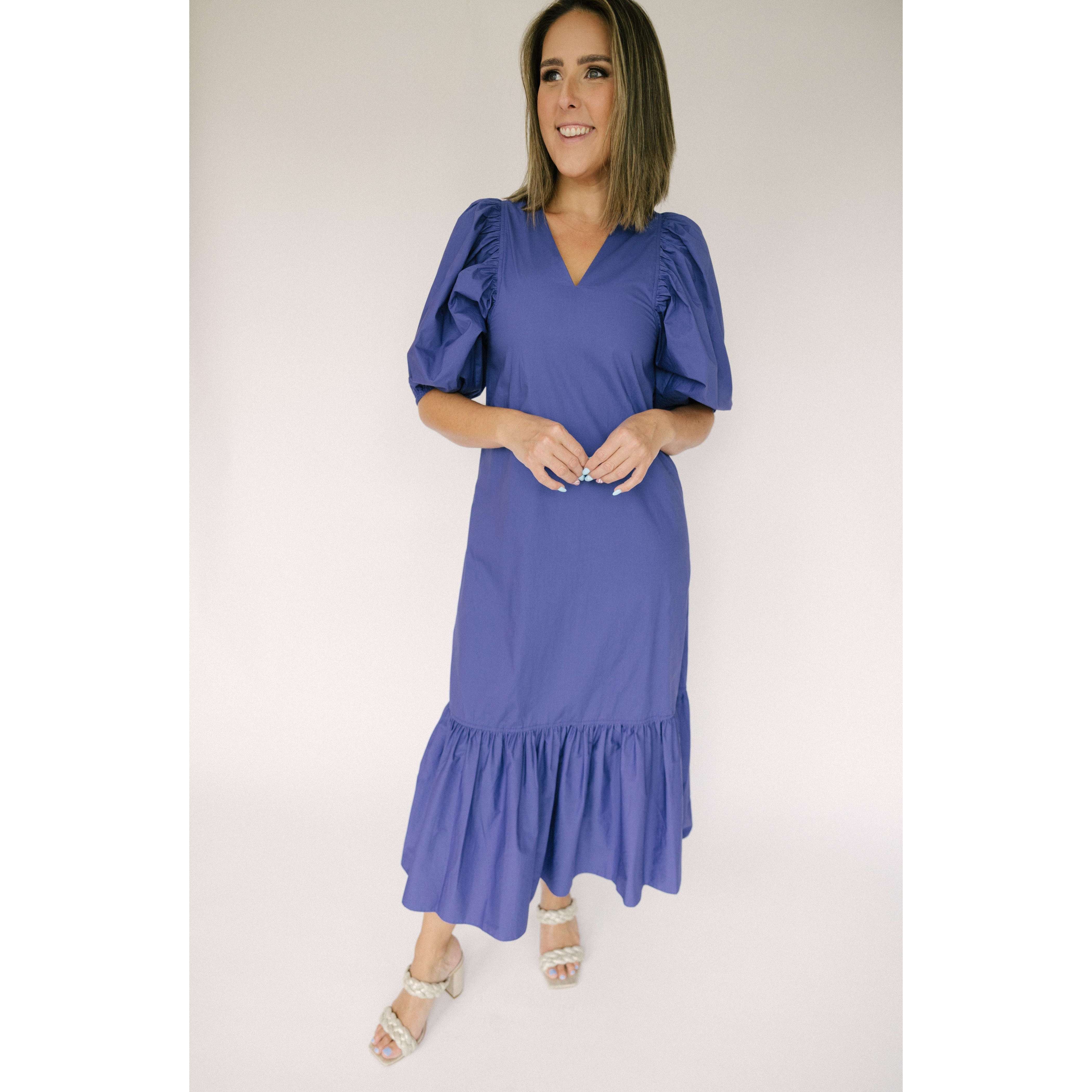 8.28 Boutique:Anna Cate Collection,Anna Cate Collection Margo Dress in Royal,Dresses
