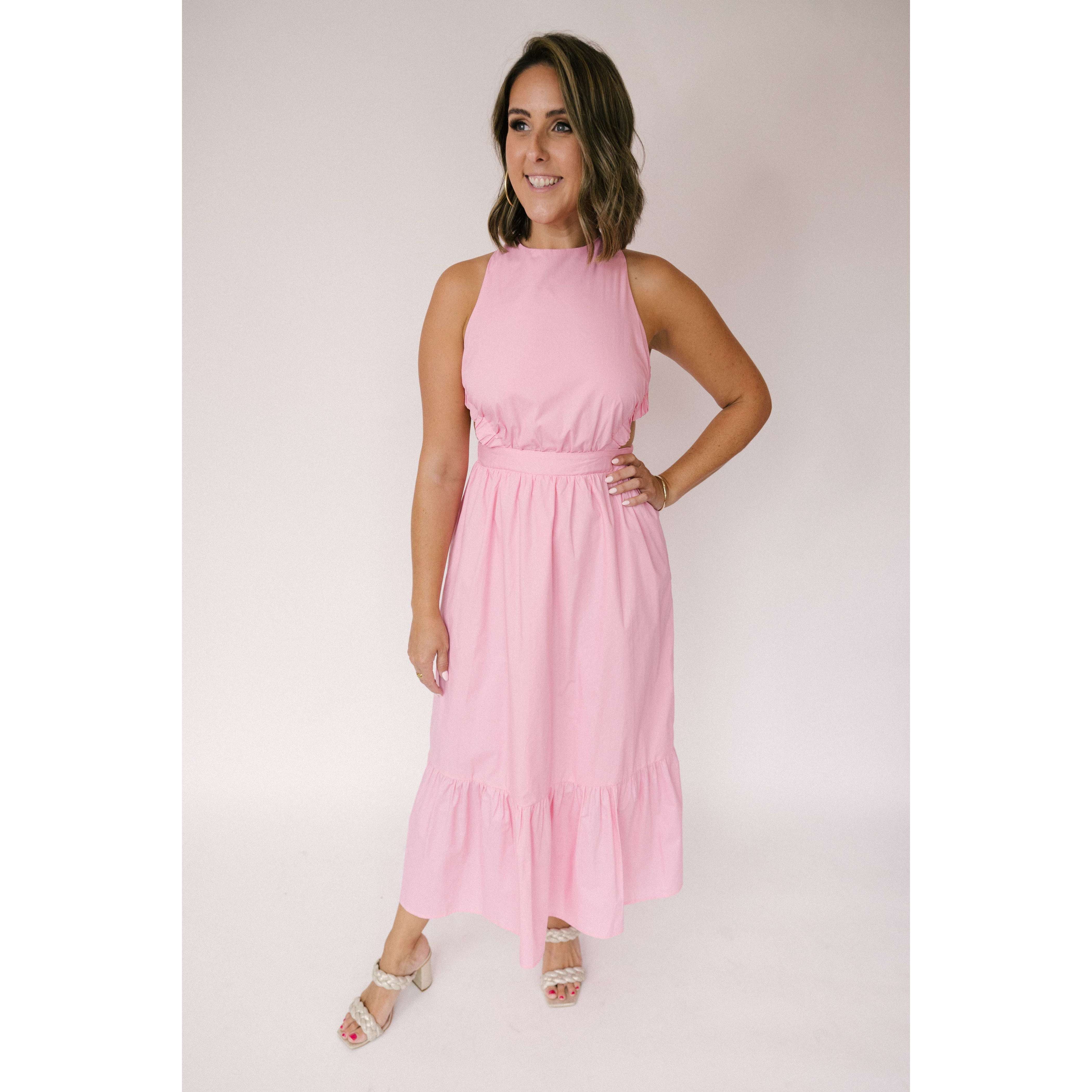 english factory pink dress and playful ENGLISH FACTORY Pink Mixed Media