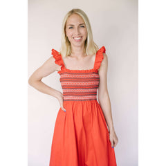 8.28 Boutique:Moodie,Moodie Smocked Top Twill Midi Dress,Dresses