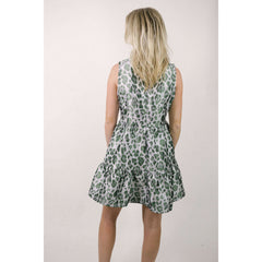 8.28 Boutique:Karlie Clothes,Karlie Clothes Leopard Tapestry V-Neck Dress,dress