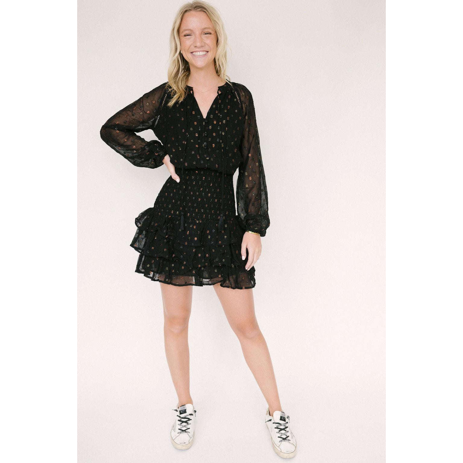 Allison Scarlett Black Metallic Dress 8.28 Boutique Allison Scarlett Black Metallic Dress 8.28 Boutique