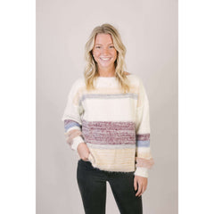 8.28 Boutique:8.28 Boutique,The Brooks Striped Sweater,Sweaters