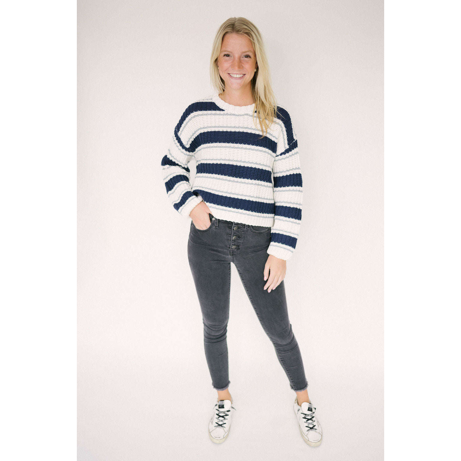8.28 Boutique:Z-Supply,Z-Supply Solange Stripe Sweater,Sweaters