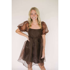 8.28 Boutique:Sofie the Label,Sofie the Label Organza Puff Sleeve Dress,Dresses