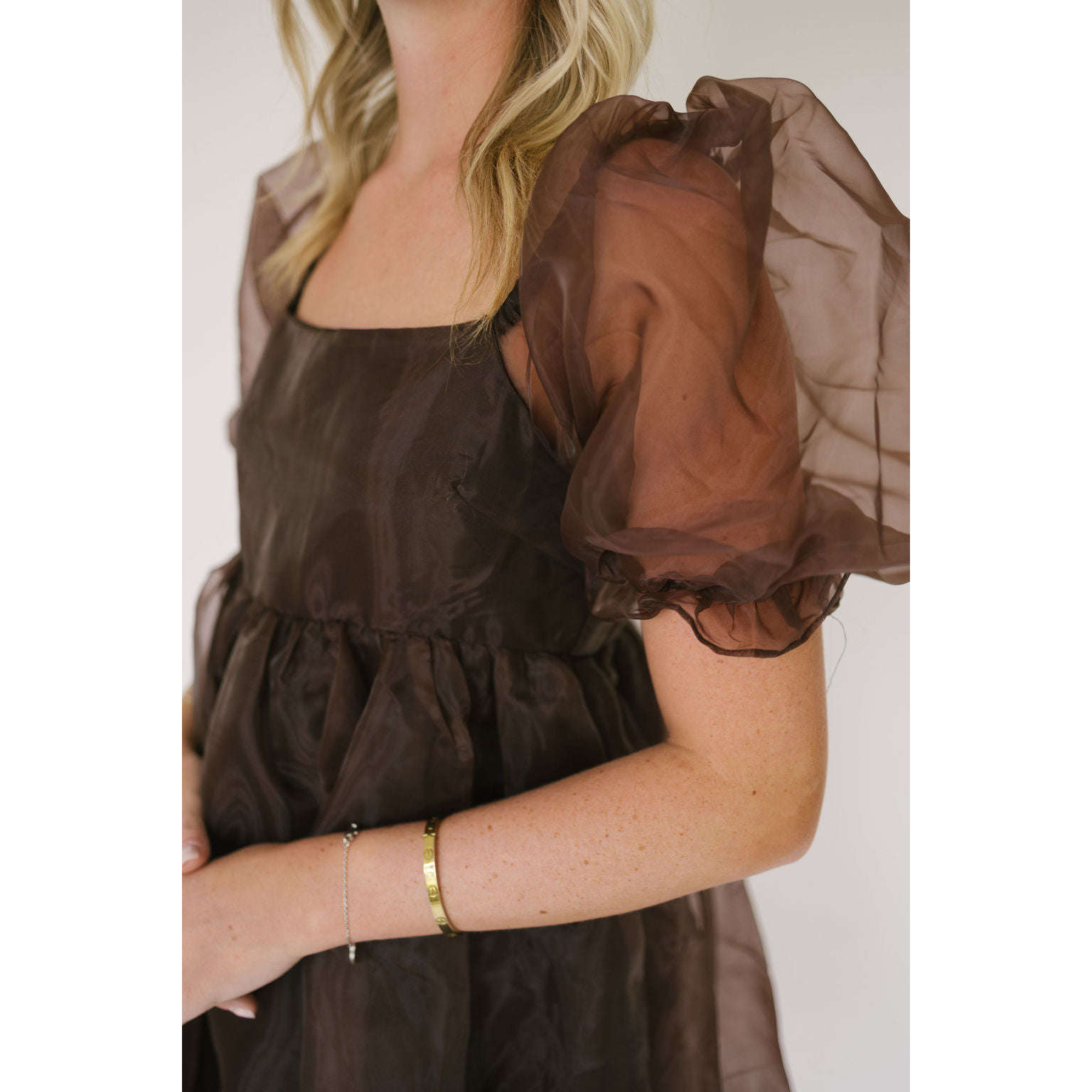 8.28 Boutique:Sofie the Label,Sofie the Label Organza Puff Sleeve Dress,Dresses