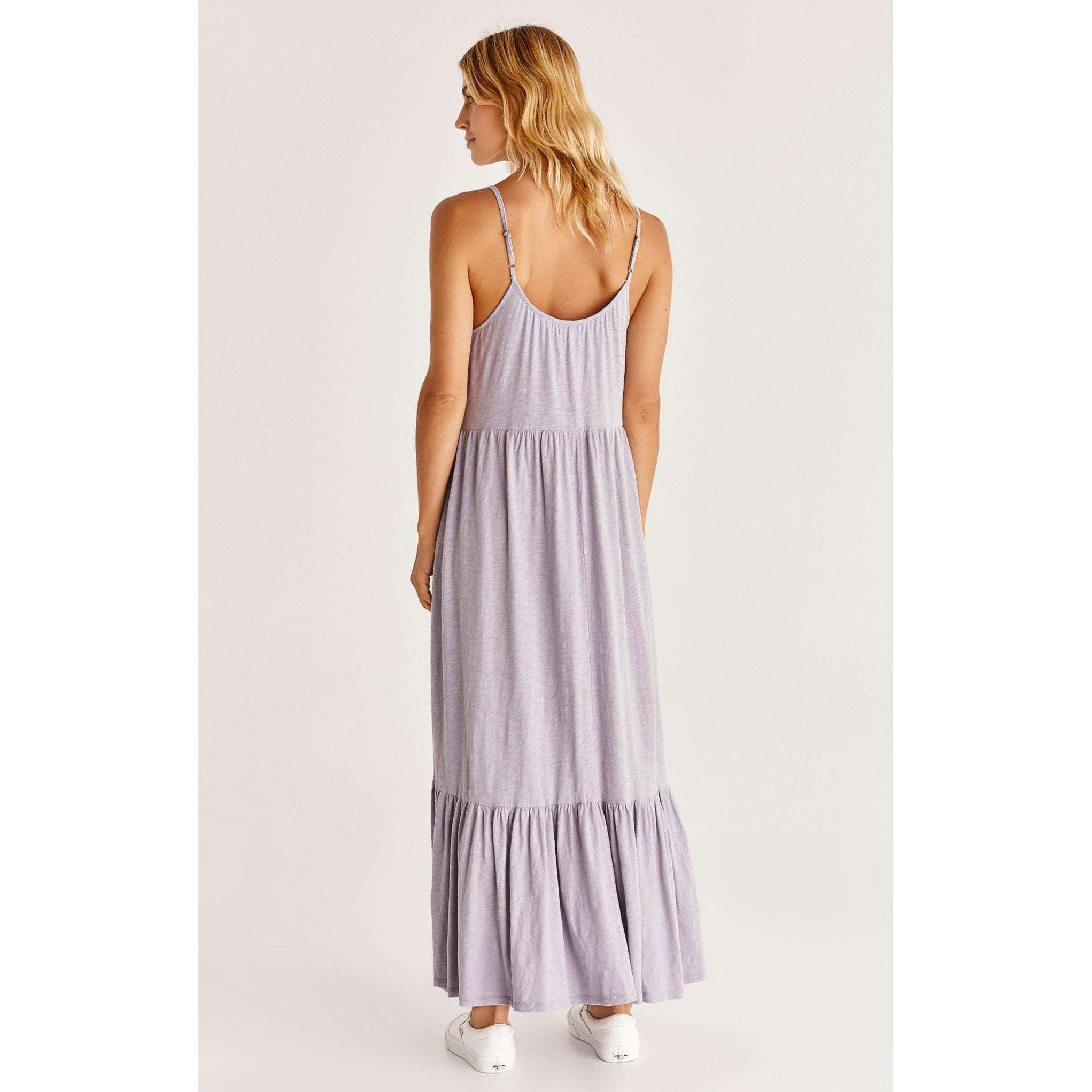 8.28 Boutique:Z-Supply,Z-Supply Lido Slub Midi Dress in Lavender Ash,Dresses