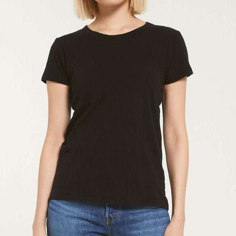 Z-Supply Melysa Marled Cowl Neck Top in Black
