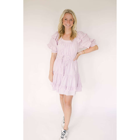Anna Cate Alex Midi Hot Pink Leaf Dress