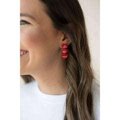 8.28 Boutique:Caroline Hill,Be Mine Heart Acrylic Earrings,Earrings