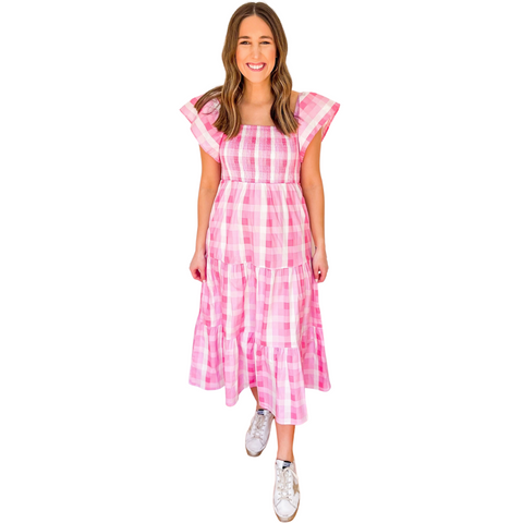 Mink Pink Oxley Midi Dress
