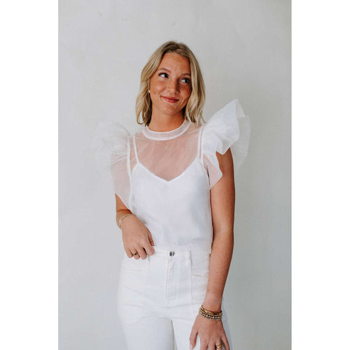 8.28 Boutique:Buddy Love,Buddy Love Kaycee White Top,Tops