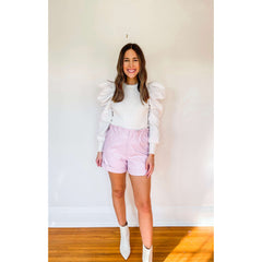 8.28 Boutique:Buddy Love,Buddy Love Peyton Lavender Shorts,Shorts