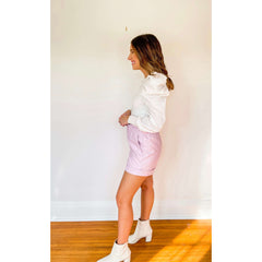 8.28 Boutique:Buddy Love,Buddy Love Peyton Lavender Shorts,Shorts
