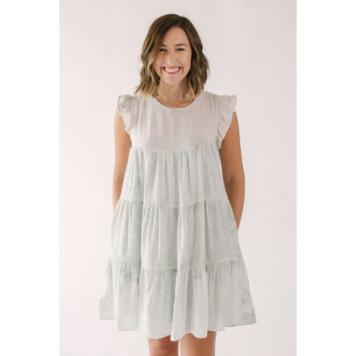 8.28 Boutique:Free the Roses,Free the Roses Tie-Dye Babydoll Dress,Dress