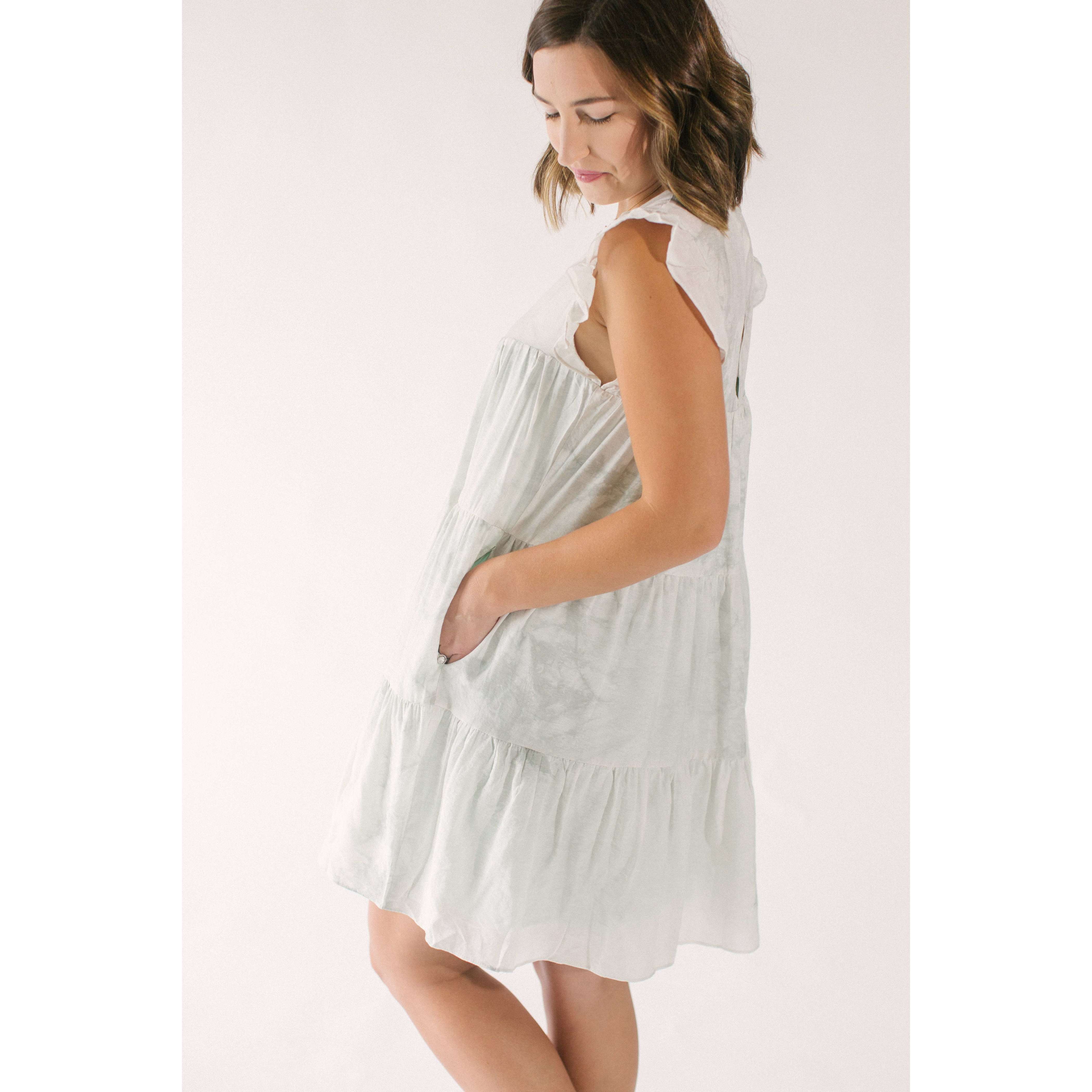 8.28 Boutique:Free the Roses,Free the Roses Tie-Dye Babydoll Dress,Dress