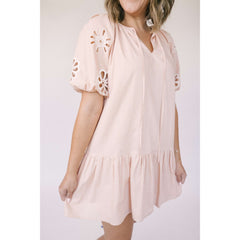 8.28 Boutique:Karlie Clothes,Karlie Clothes Embroidered Sleeve Linen Dress,Dresses