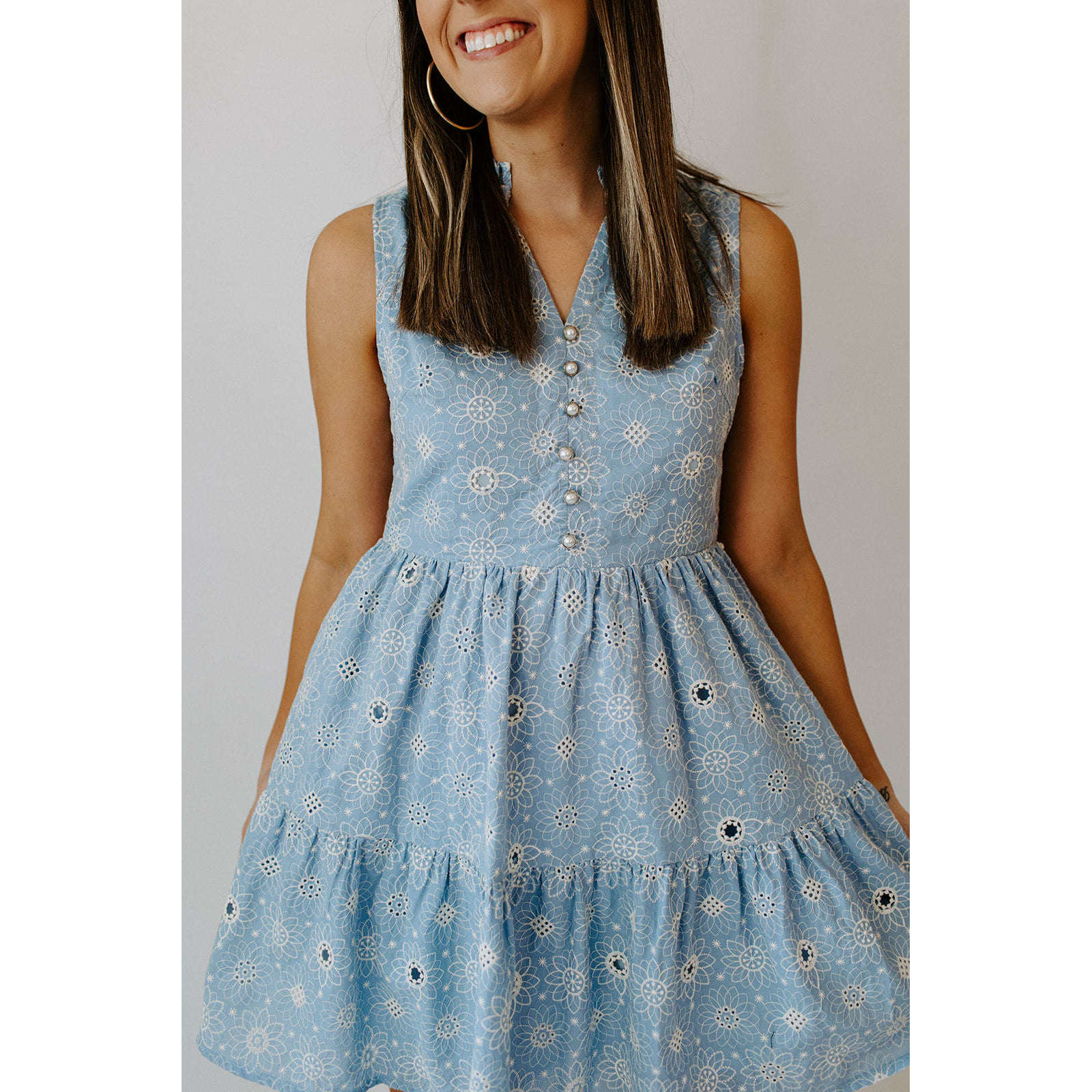 8.28 Boutique:Karlie Clothes,Karlie Floral Embroidered Tiered Dress,Dress