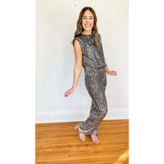 8.28 Boutique:LUCY PARIS,Lucy Pairs Aella Sequined Pant,Pants